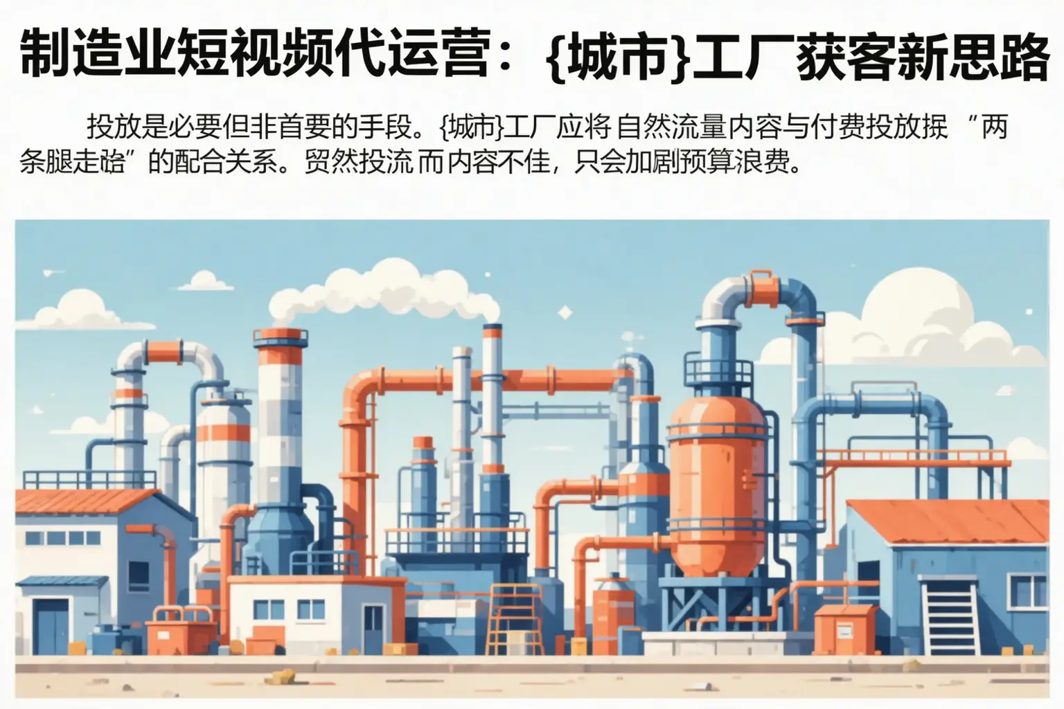 制造业短视频代运营:庐江工厂获客新思路